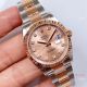 EWF Swiss 3235 Rolex Datejust Copy Watch Salmon Dial 2-Tone Rose Gold (2)_th.jpg